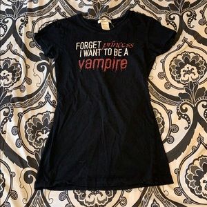 Love Rocks short sleeve “forget vampire/princess”